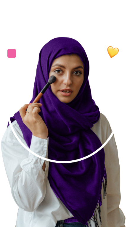 young-woman-makeup-headscarf-shapes